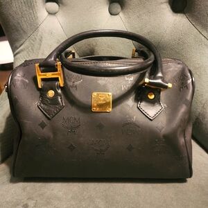 MCM Satchel in Black
